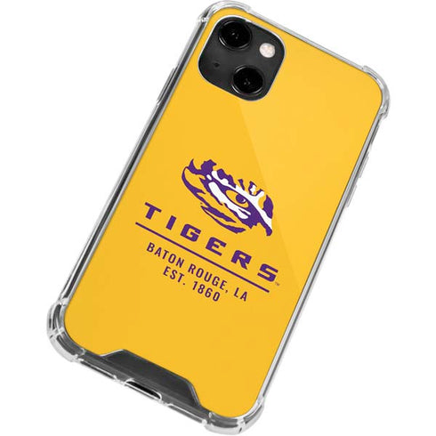 Louisiana State University - LSU Tigers Baton Rouge Yellow iPhone 14 Clear Case